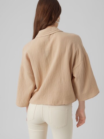 Chemisier 'NATALI' VERO MODA en beige