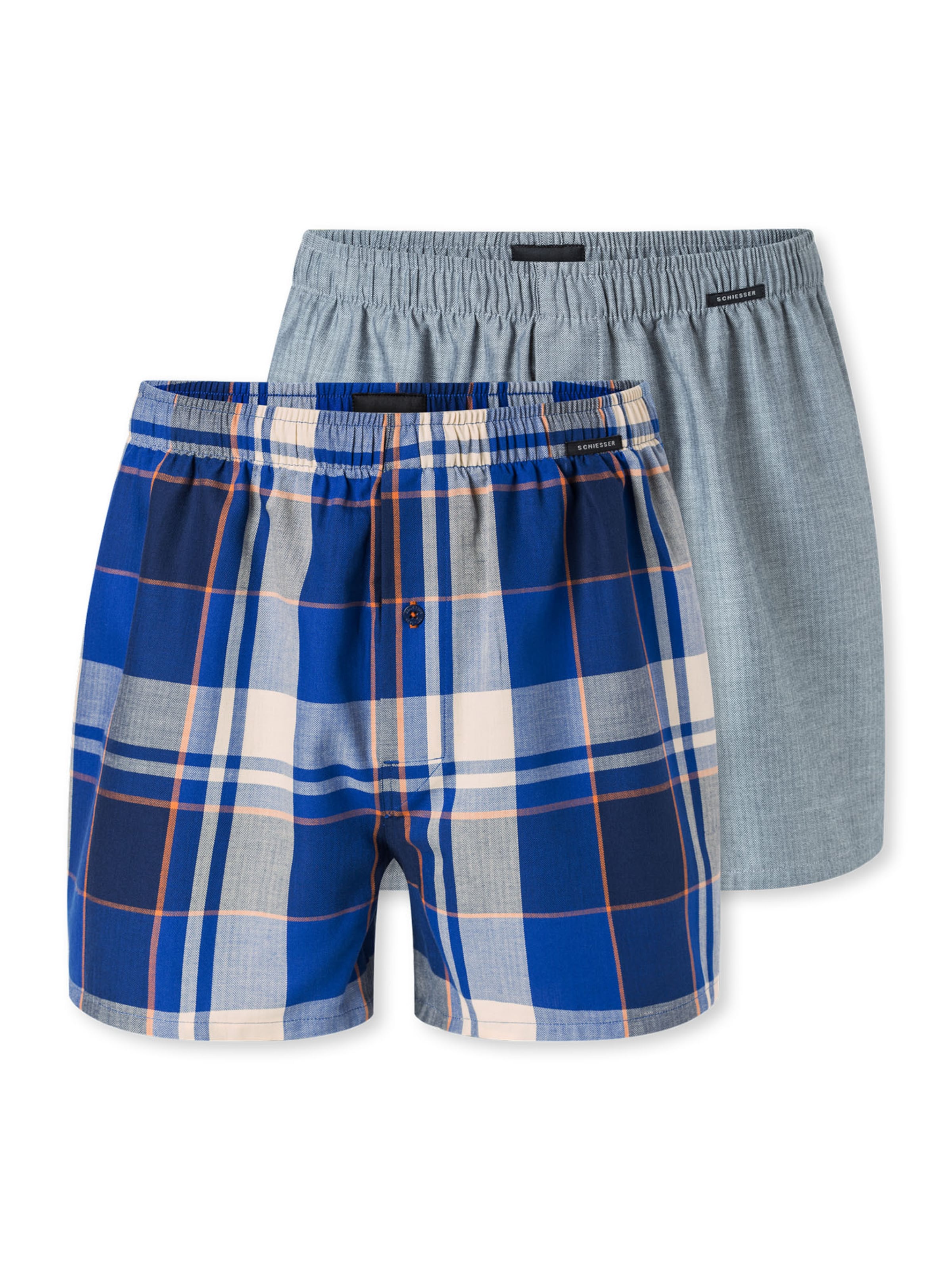 SCHIESSER Boxershorts ' Multipack ' in Blau: Vorderseite