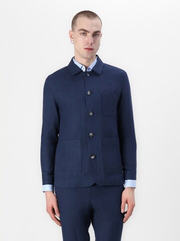 BOSS Φθινοπωρινό και ανοιξιάτικο μπουφάν 'CARPER' σε μπλε: μπροστά