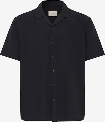BLEND Button Up Shirt ' BHAban Cuba Linen Mix ' in Black: front