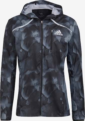 ADIDAS SPORTSWEARSportska jakna 'Marathon Supernova' - crna boja: prednji dio
