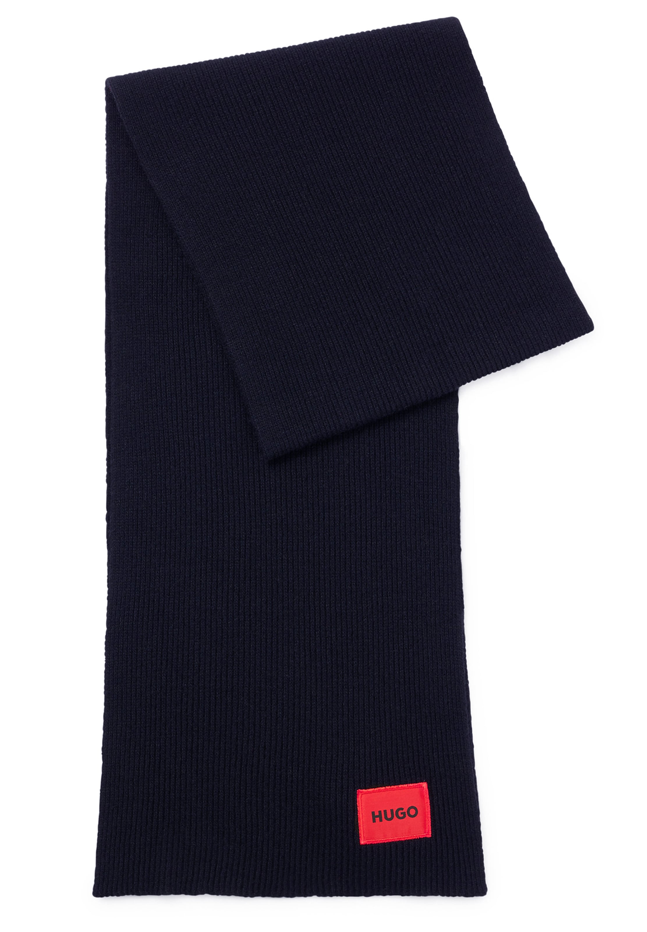 HUGO - Cachecóis 'Zaff 6' em azul: frente