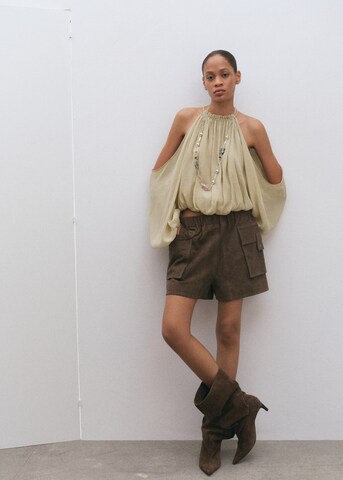 MANGO Blouse in Green