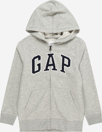 Veste de survêtement GAP en gris : devant