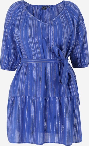 Gap Petite Φόρεμα 'ELBOW' σε μπλε: μπροστά