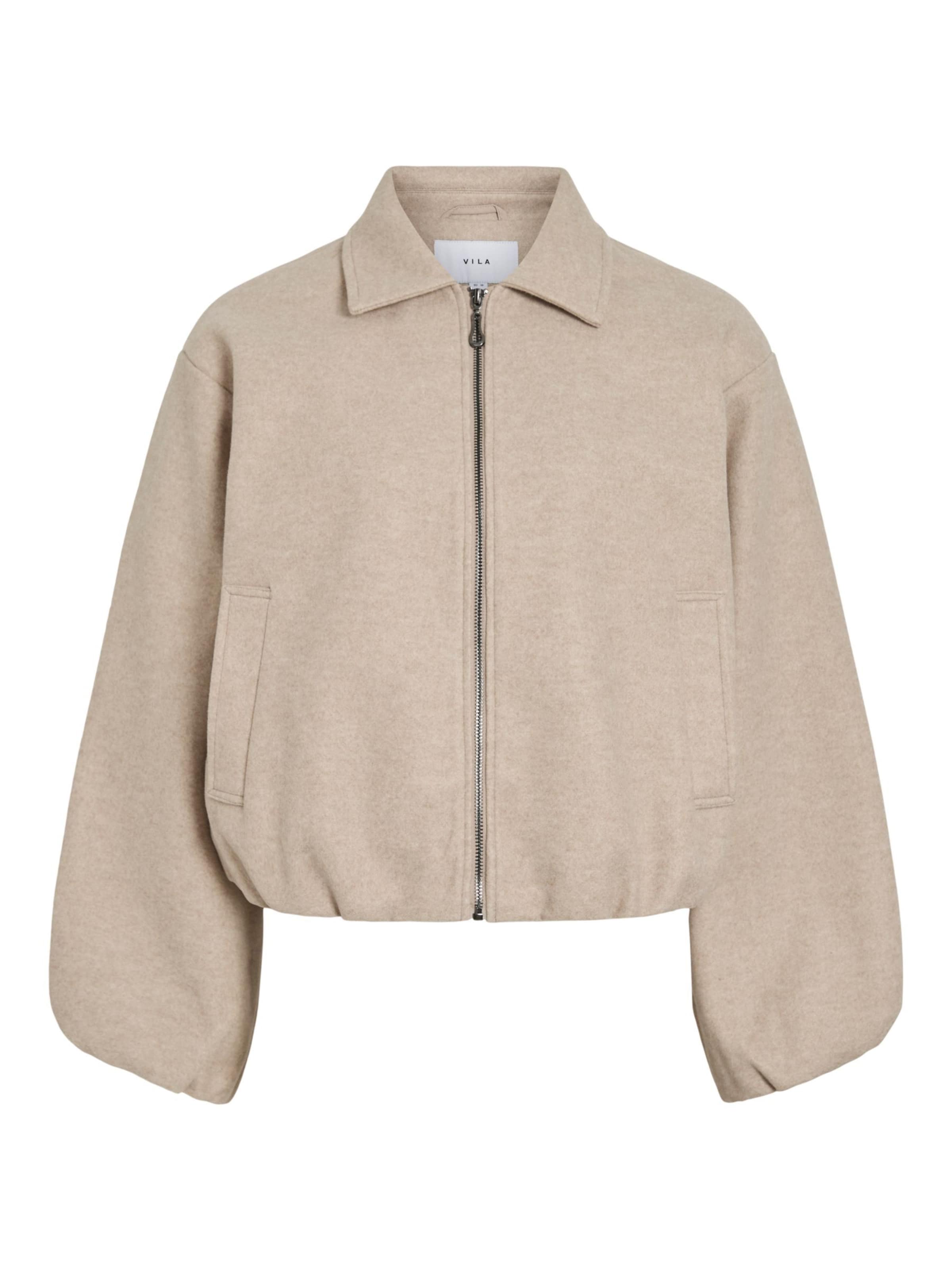 VILA Between-Season Jacket 'VIBalou' in Beige: front