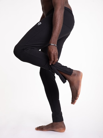 mymotus Tapered Sportbroek 'Mymotus Men Comfort Running Tight Black RM51 NOS' in Zwart
