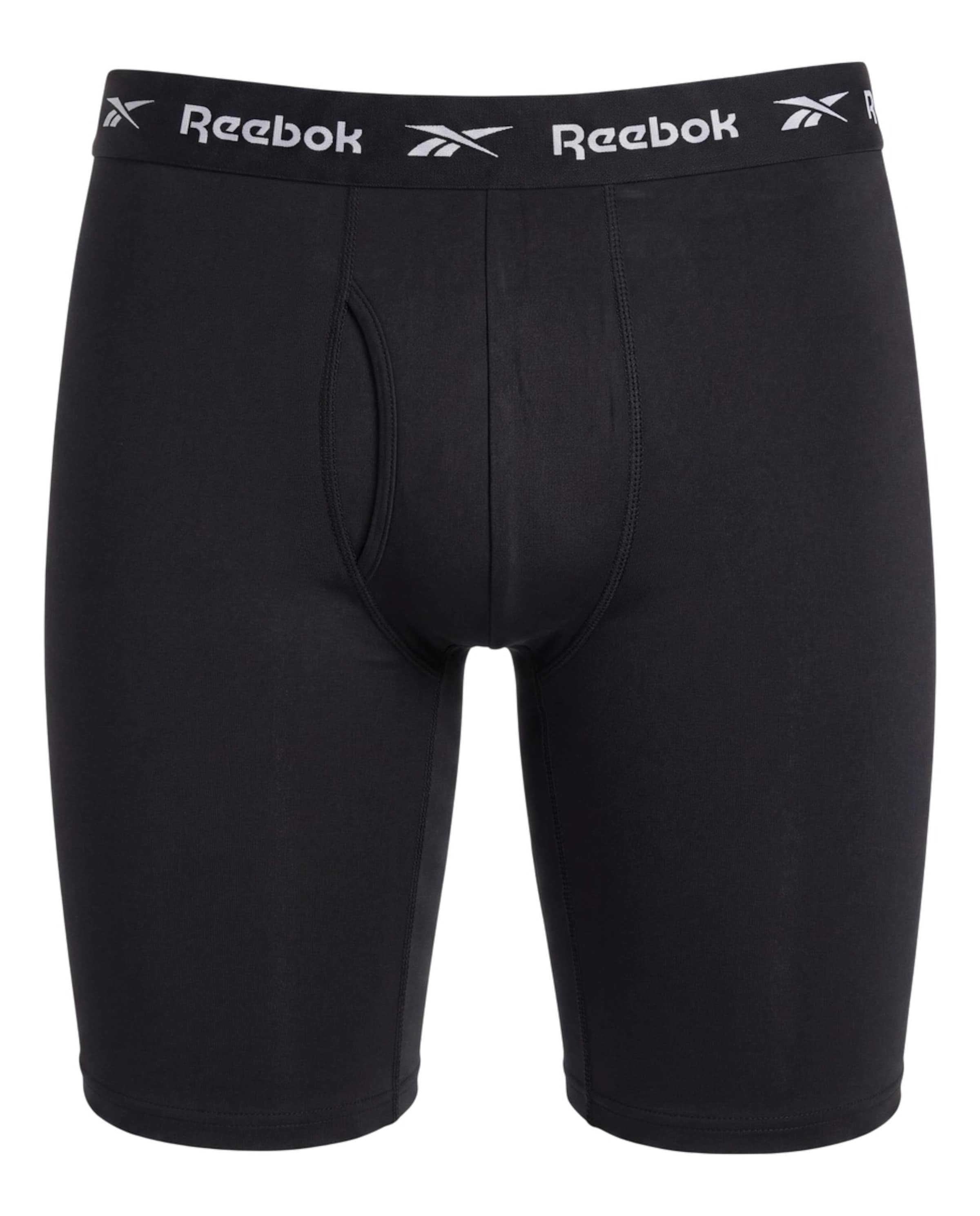 Reebok - Calzoncillo boxer en negro: frente