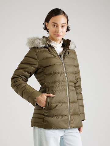 TOMMY HILFIGER Winter Jacket 'Tyra' in Green: front