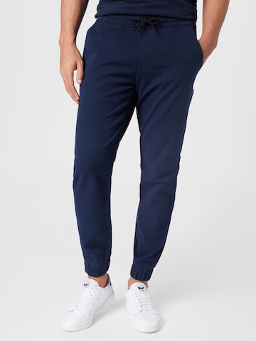 Abercrombie & Fitch Tapered Pants in Blue: front