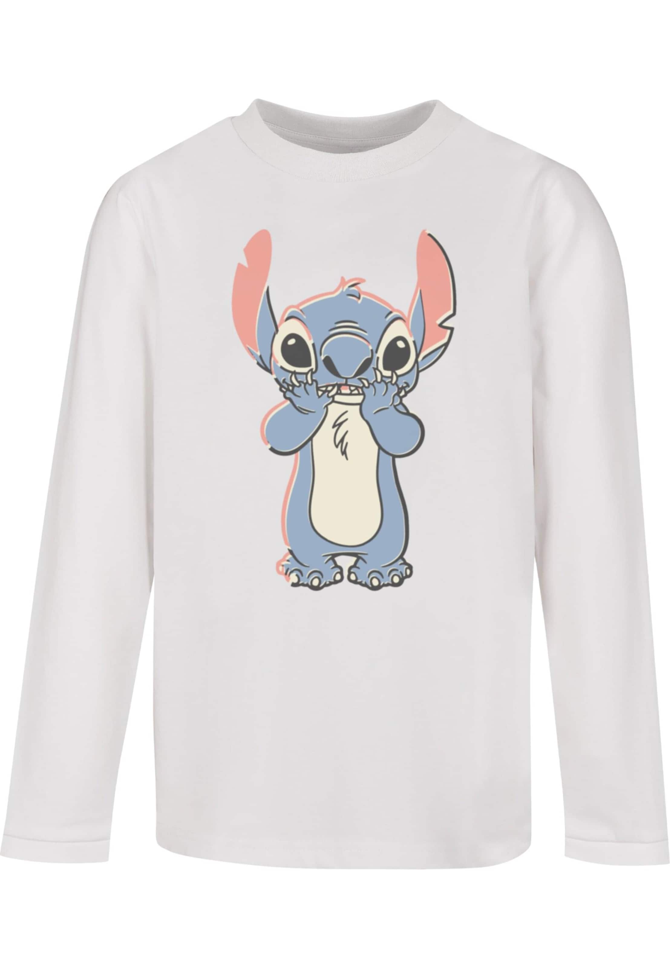 T-Shirt 'Lilo And Stitch' ABSOLUTE CULT en blanc : devant