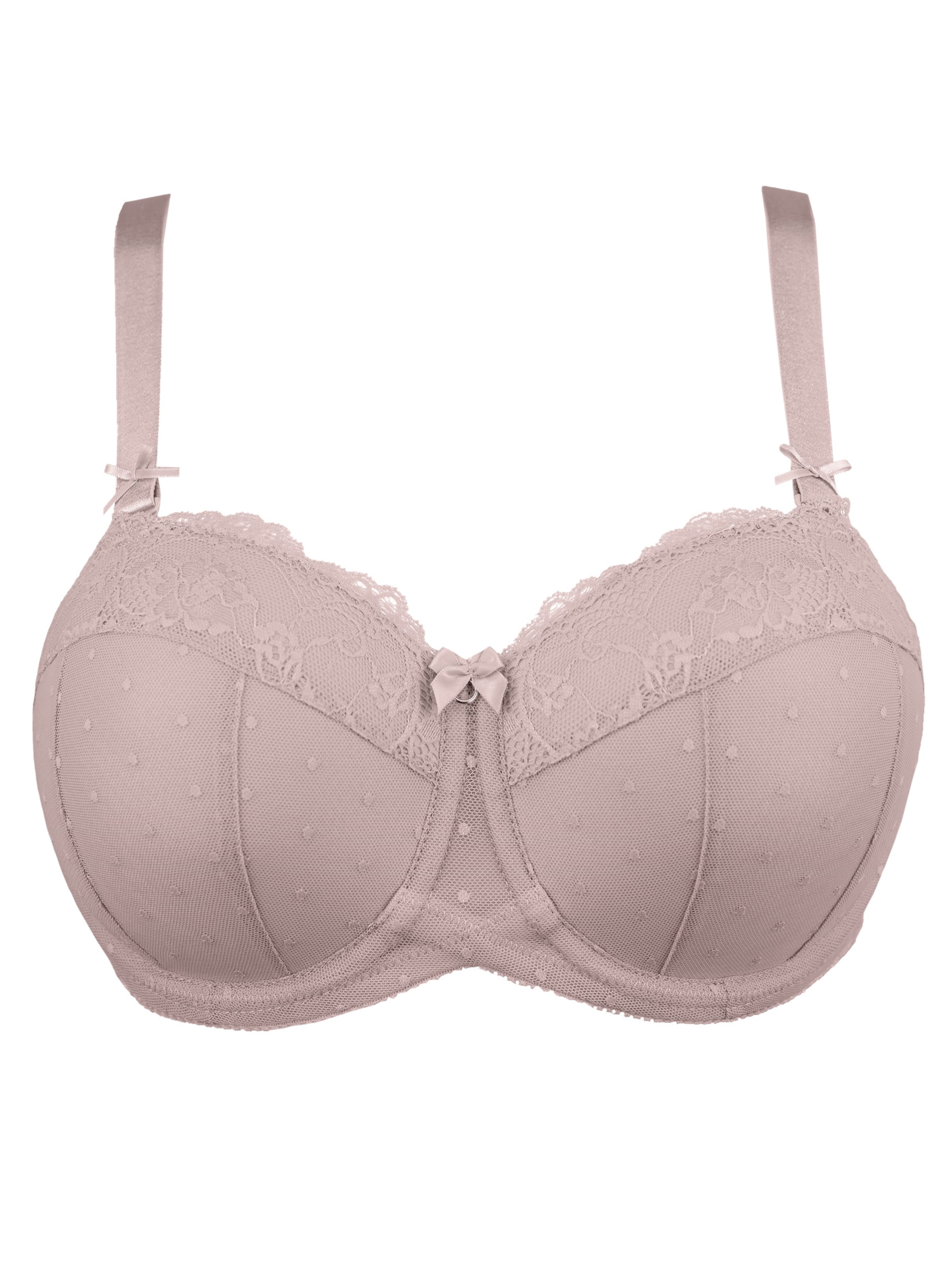 SugarShape Bandeau Bra 'Diamond' in Beige: front