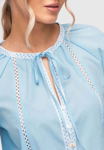 Ombre Blouse in Blue