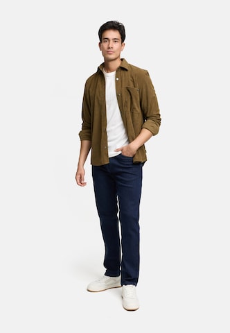 Coupe regular Chemise 'INNemoto' INDICODE JEANS en vert