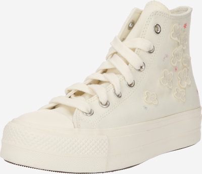 CONVERSE Sneakers hoog 'Chuck Taylor All Star Lift' in de kleur Crème / Lichtlila / Rosa / Zwart, Productweergave