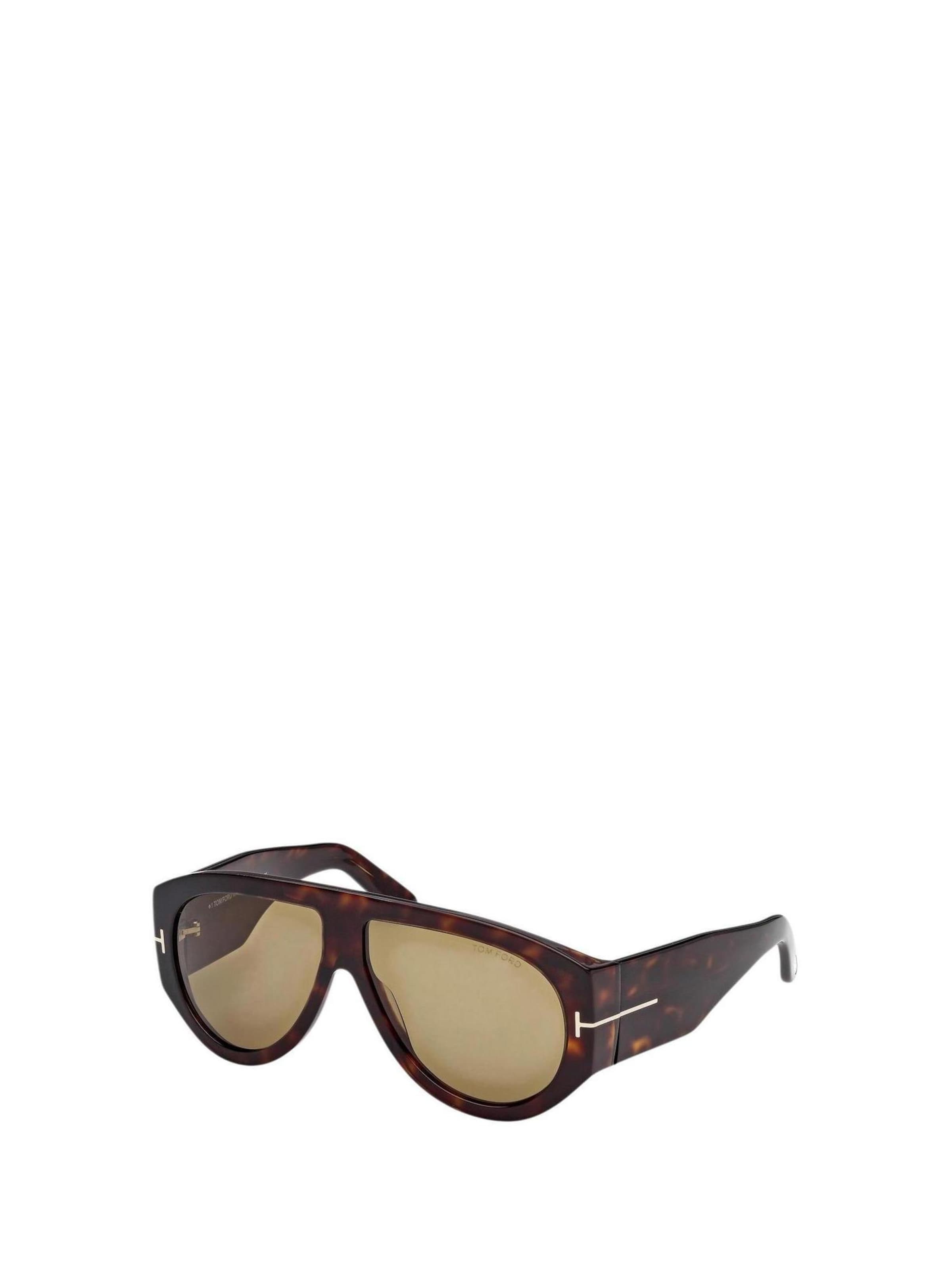 Tom Ford Zonnebril 'BRONSON FT1044 52N' in Bruin: voorkant