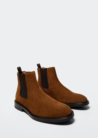 MANGO MAN Chelsea Boots 'Madeira' in Brown