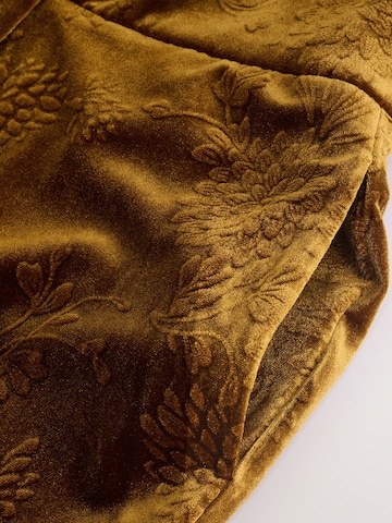 Next Wide Leg Hose in Gelb