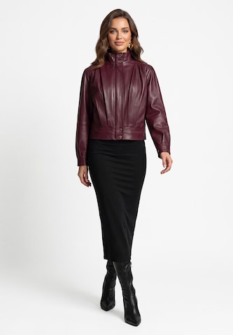 Veste mi-saison faina en rouge