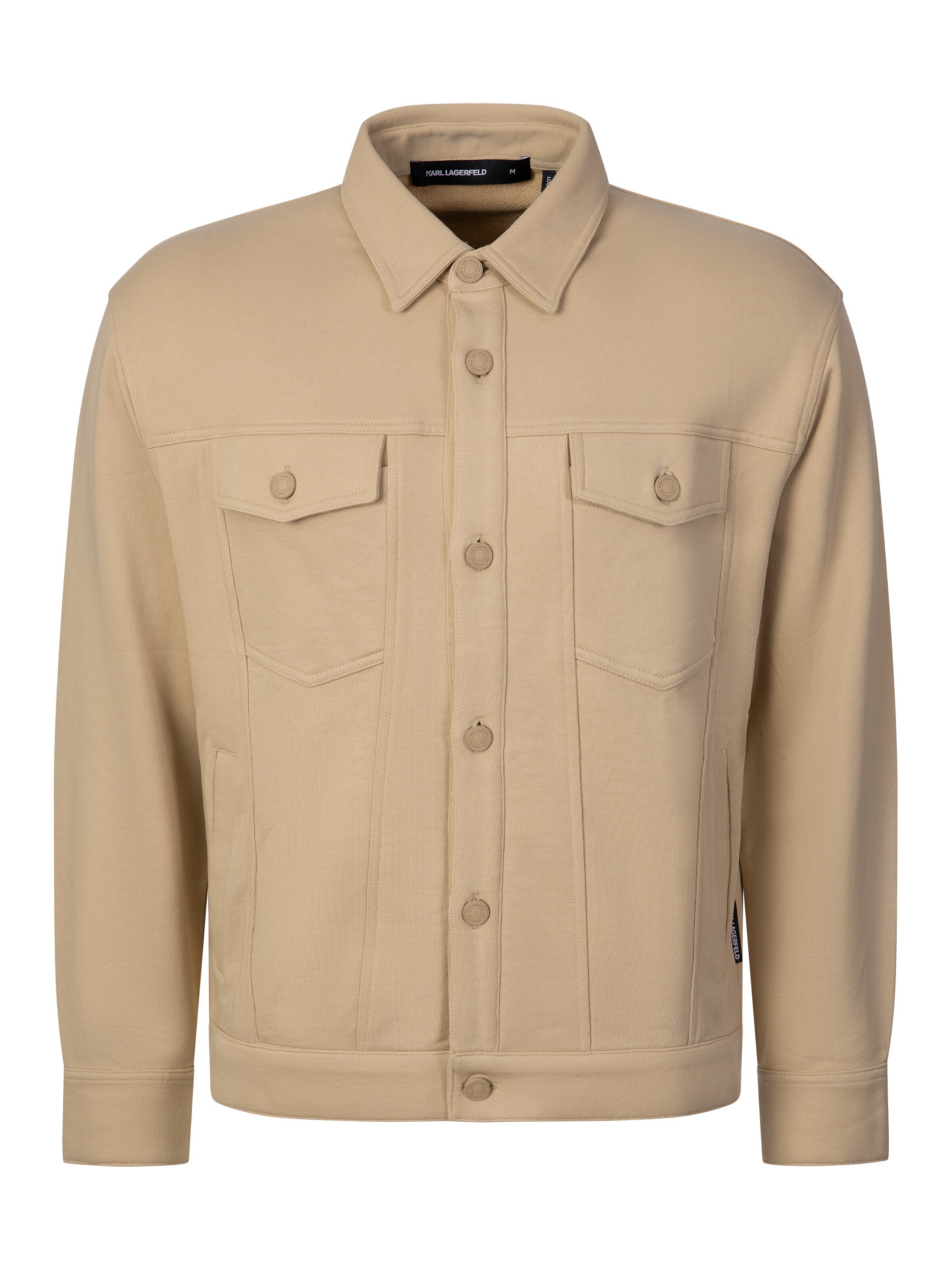 Karl Lagerfeld Sweat jacket '705112' in Beige: front