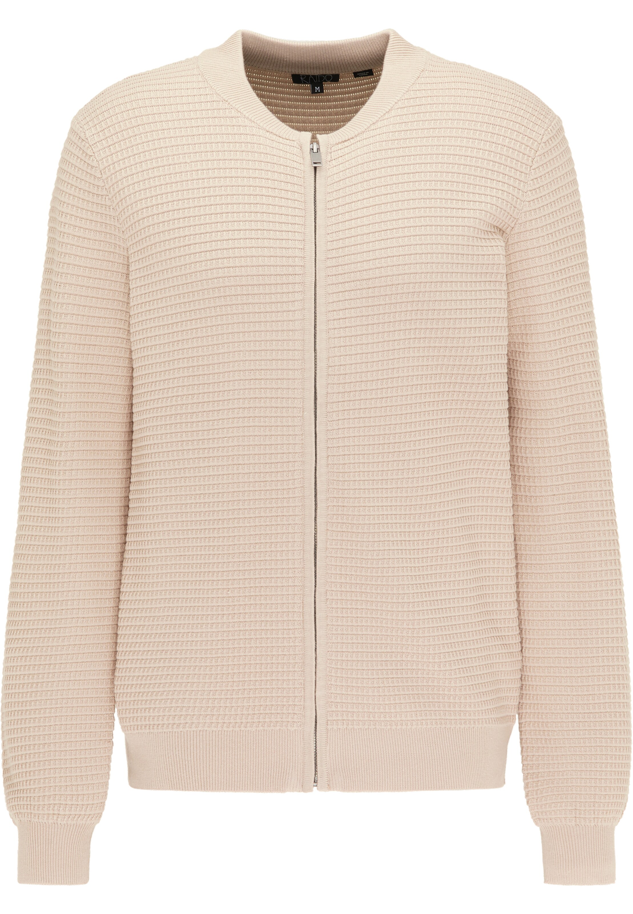 RAIDO Gebreid vest in Beige: voorkant