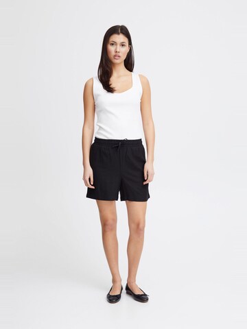Loosefit Pantaloni ' LINO ' di ICHI in nero