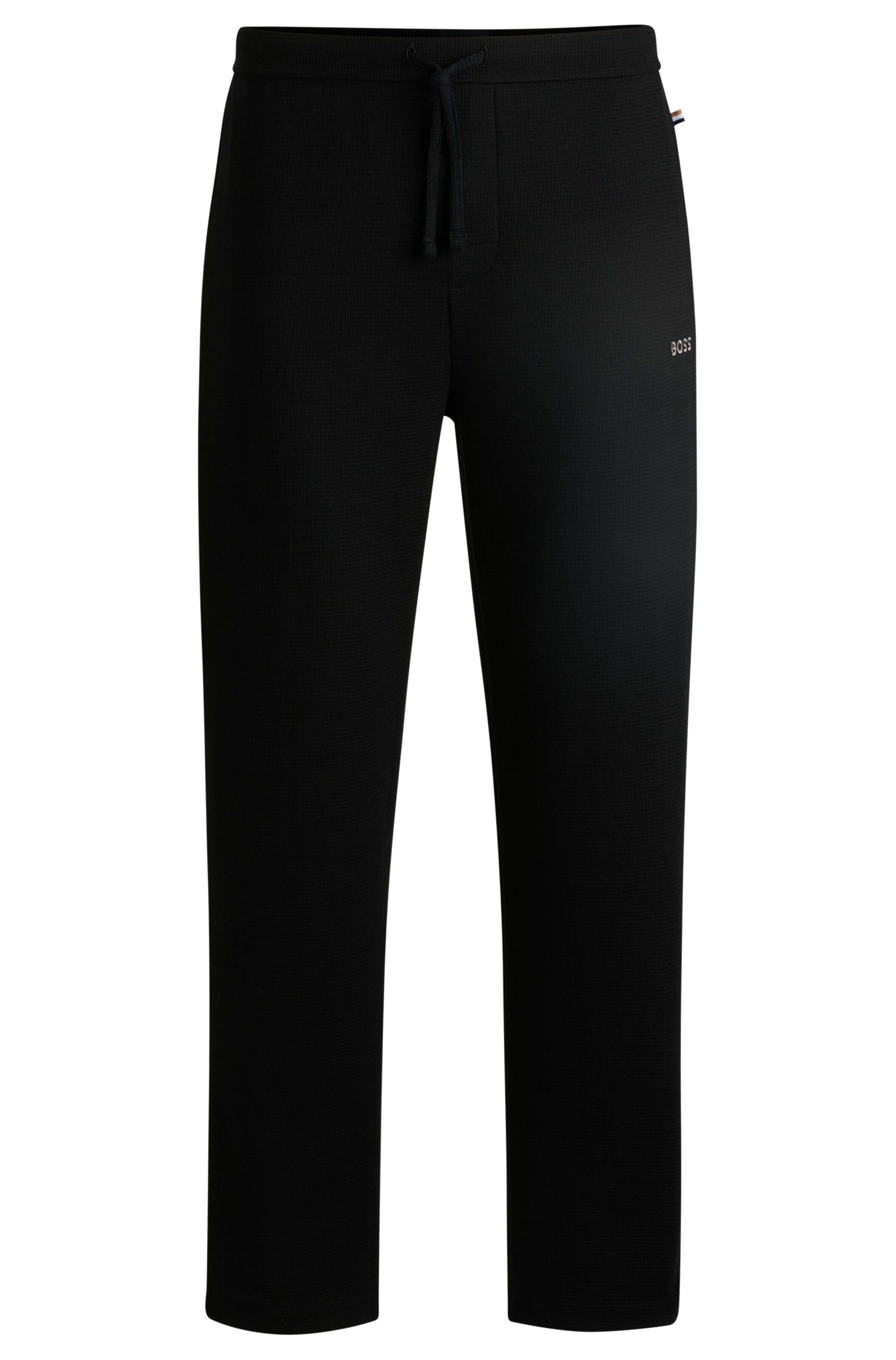 BOSS Pajama Pants in Black: front