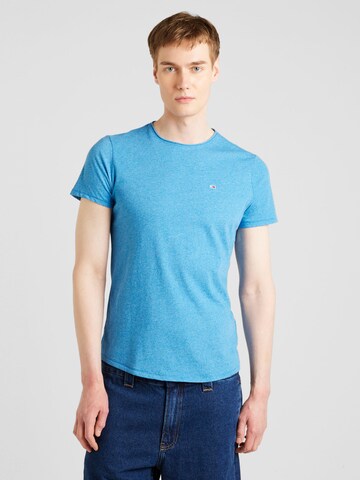 Tricou 'JASPE' de la Tommy Jeans pe albastru: față