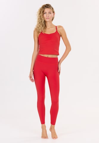 Athlecia Skinny Tights 'Blossom' in Rot