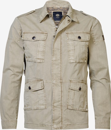 Veste mi-saison Petrol Industries en beige : devant