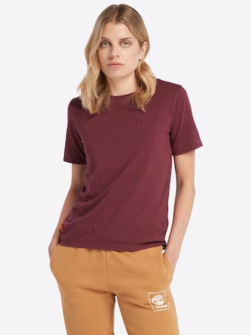 TIMBERLAND Shirt in Rood: voorkant