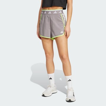 ADIDAS PERFORMANCE Regular Sportbroek 'Hyperglam' in Grijs: voorkant