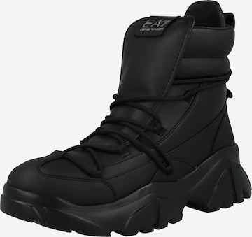 Boots di EA7 Emporio Armani in nero: frontale