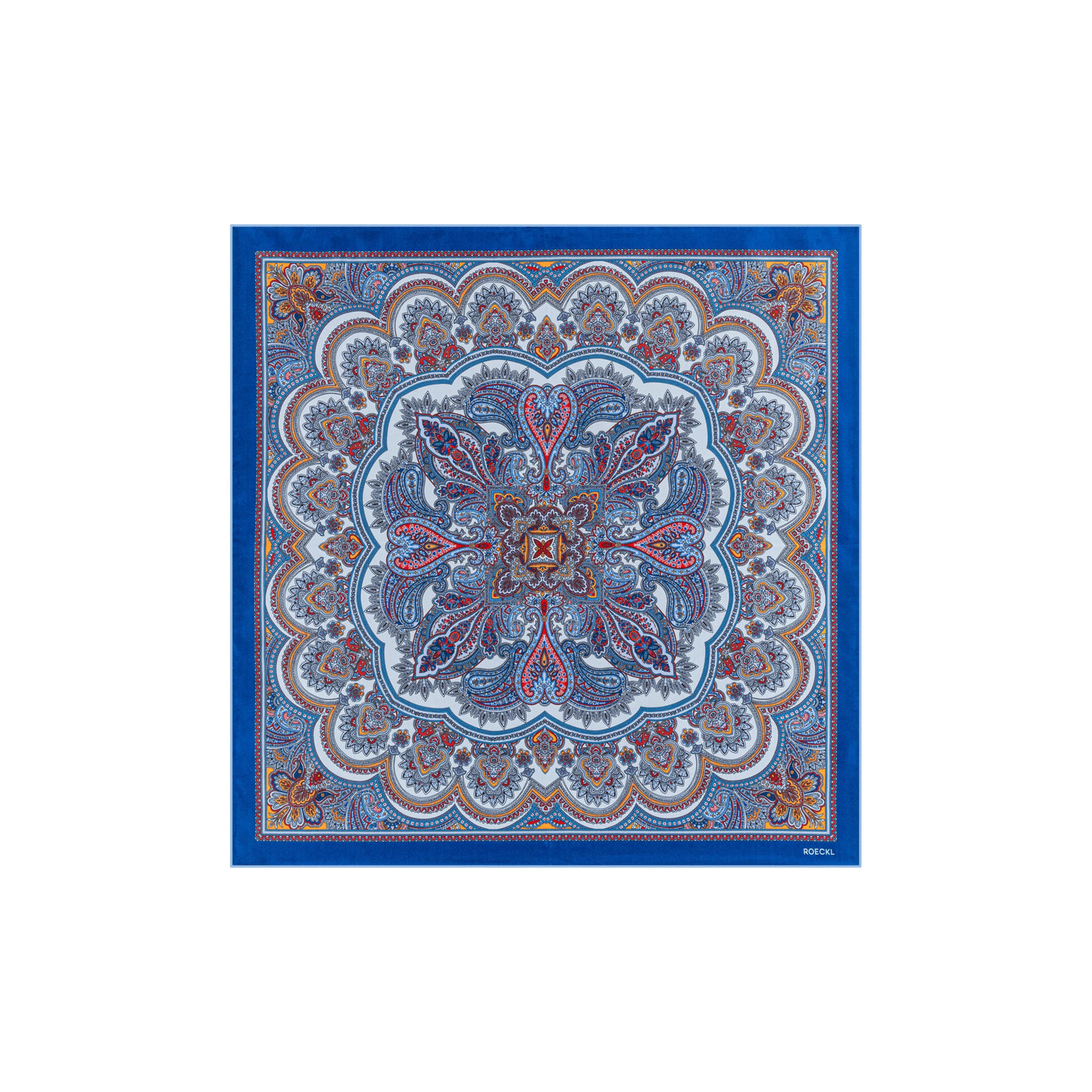 Roeckl Shawl 'FINE PAISLEY NICKY' in Blue: front