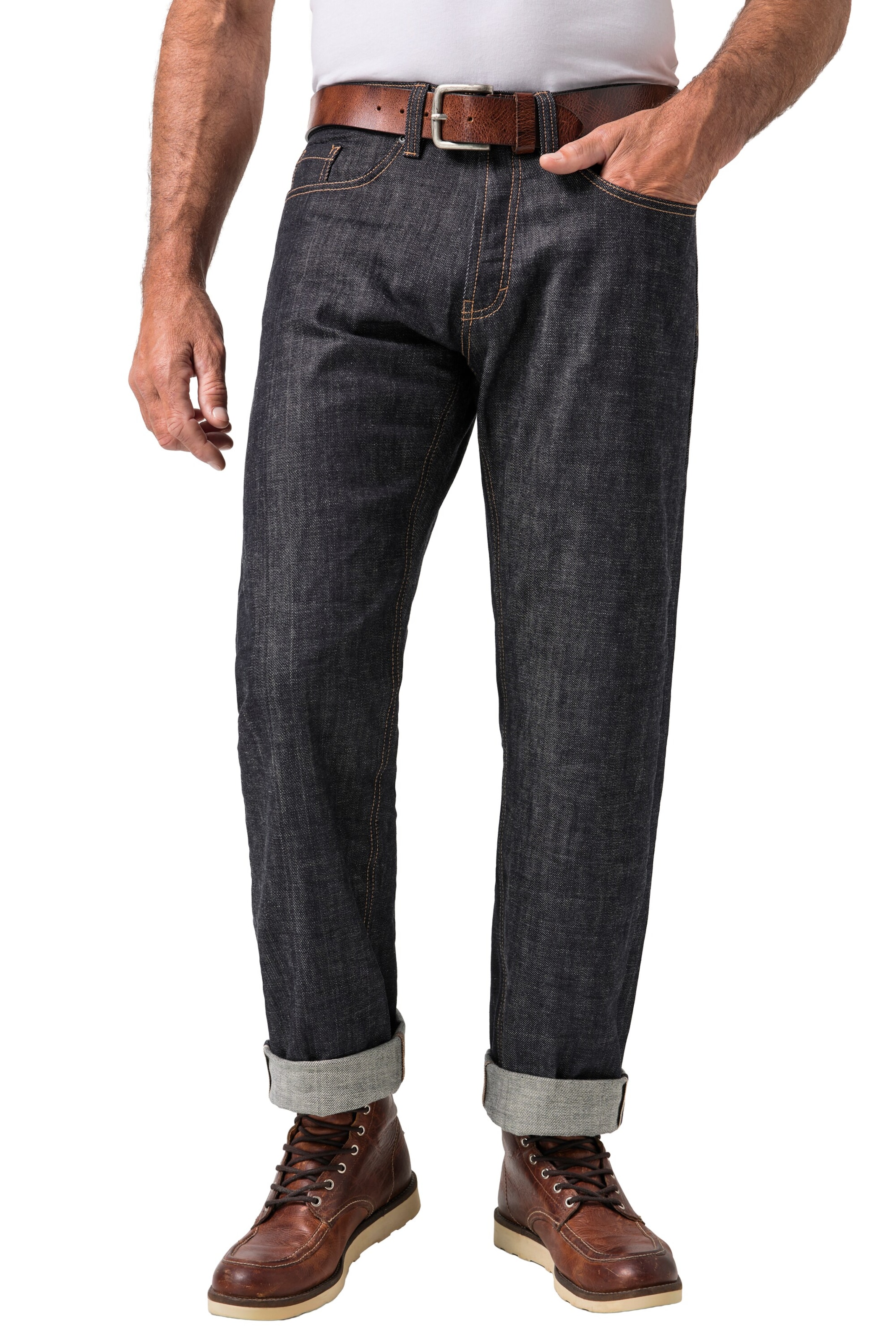 JP1880 Regular Jeans in Zwart: voorkant