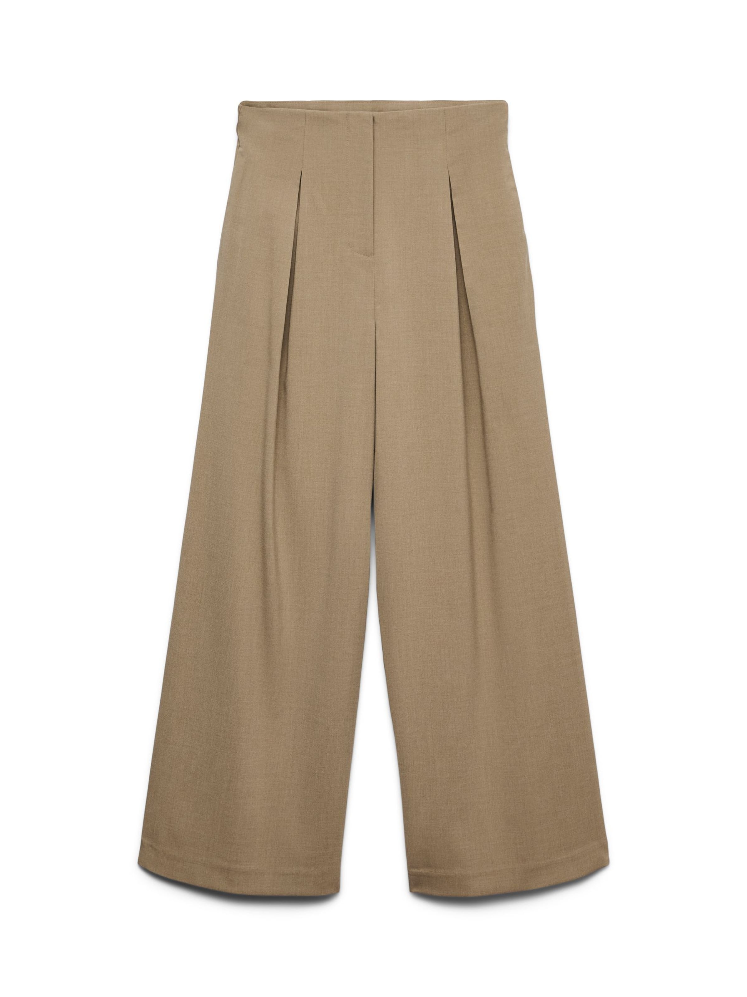 VERO MODA Pleat-front trousers 'AWAyah' in Dark beige, Item view