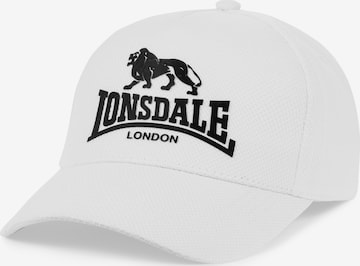 LONSDALE - Boné 'BECKBURY' em branco: frente