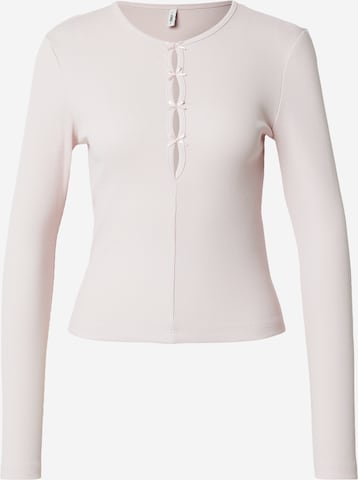 purpurinė ONLY Marškinėliai 'ONLFEMKE': priekis