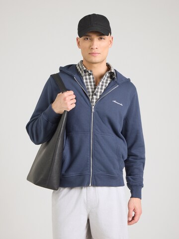 Abercrombie & Fitch - Sudadera con cremallera en azul: frente