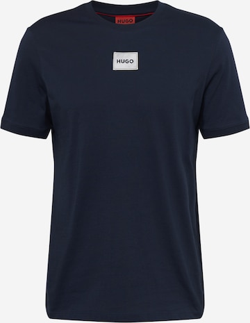 T-Shirt 'Diragolino' HUGO en bleu : devant