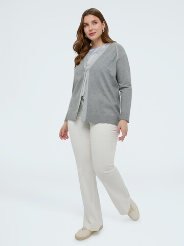 Cardigan Fiorella Rubino en gris