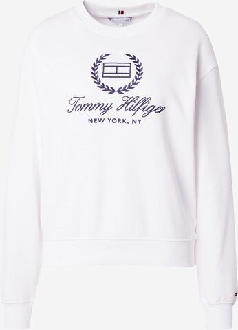 Sweat-shirt TOMMY HILFIGER en blanc : devant