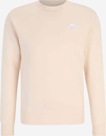 Nike Sportswear Sweatshirt in Beige: front