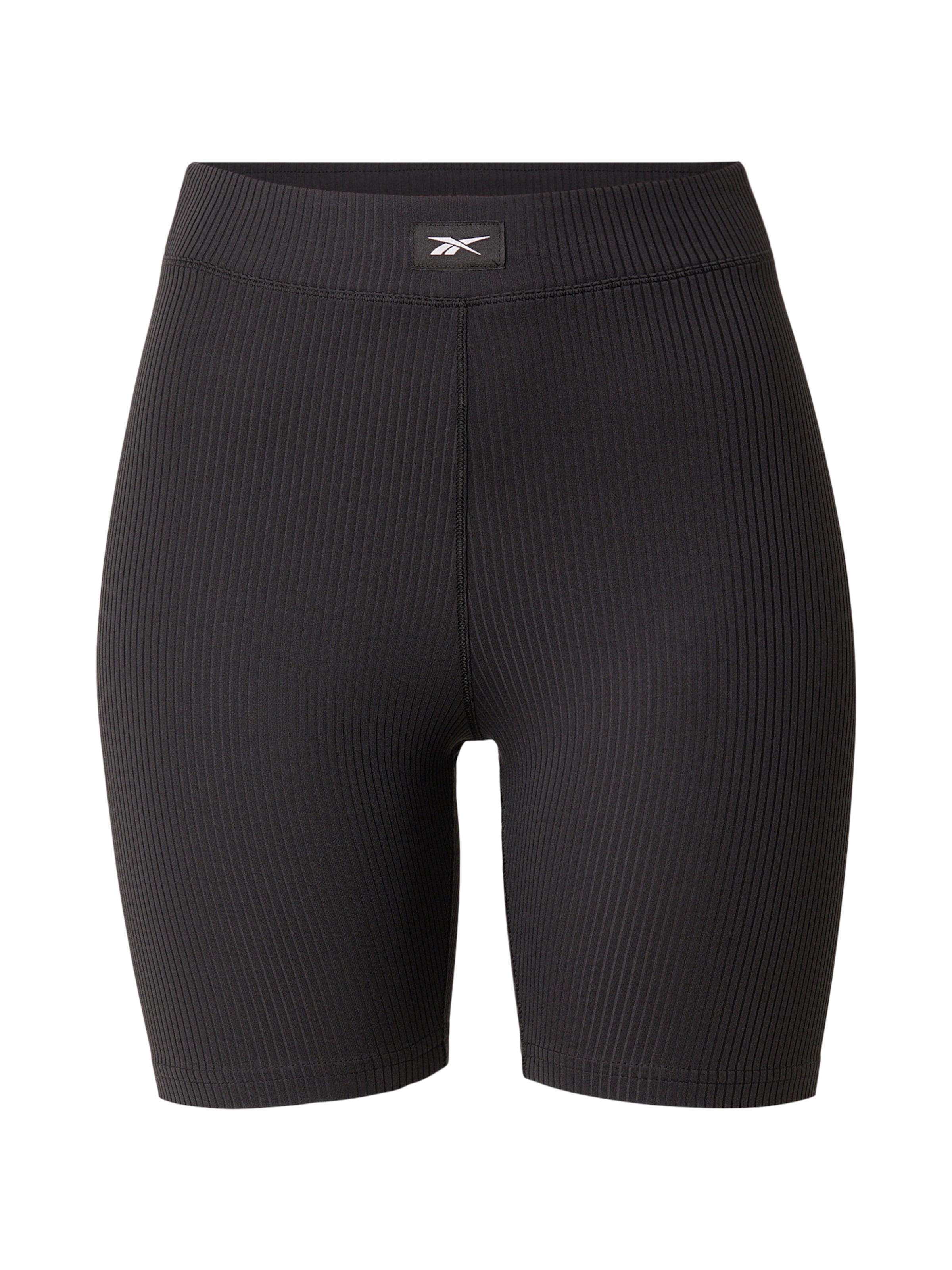Reebok Skinny Sportshorts in Schwarz: Vorderseite