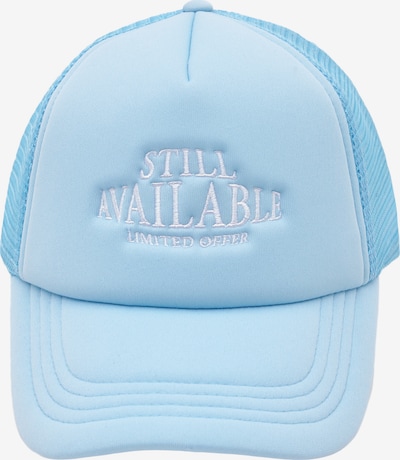 Pull&Bear Lippalakki 'STILL AVAILABLE' värissä vaaleansininen / valkoinen, Tuotenäkymä