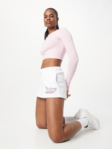 Juicy Couture Sport Normální Sportovní kalhoty 'ZOLA' – bílá