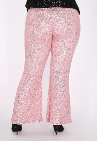 Bootcut Pantalon faina en rose