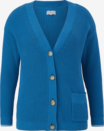 TRIANGLE Knit cardigan in Blue: front