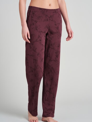 SCHIESSER Pajama Pants in Red: front