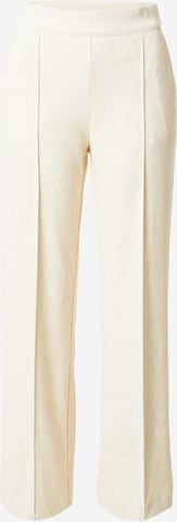 MAC - regular Pantalón de pinzas 'Chiara' en beige: frente